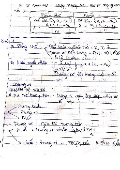 Tài liệu viết tay Xác suất thống kê | Đại học Kinh tế Quốc dân