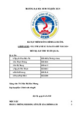 Bài tập nhóm Chương trình thực thi chính sách xuất nhập khẩu Tuyên Quang 2030 môn Chính sách công | Đại học kinh tế Quốc dân