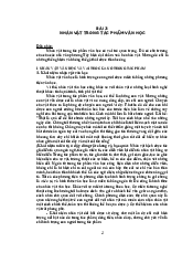 Nhân vật trong tác phẩm văn học Việt Năm trước 1945 | Đại học Sư Phạm Hà Nội