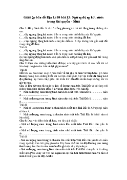 Tập bản đồ Địa lý lớp 10 bài 13: Ngưng đọng hơi nước trong khí quyển - Mưa