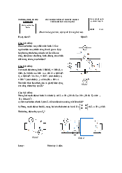 Tổng hợp một số đề thi cuối kỳ Lý thuyết mạch | Đại học Bách Khoa Hà Nội