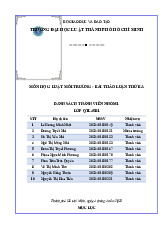 Đề cương môn Luật môi trường - Trường Đại học lao động -  xã hội.