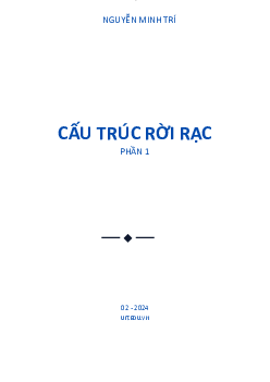 Tài liệu Cấu trúc rời rạc | Trường Đại học CNTT Thành Phố Hồ Chí Minh