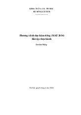 Bài tập thực hành giải tích | Đại học Bách Khoa Hà Nội