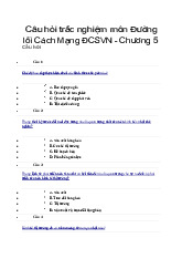Đề cương môn đường lối đảng cộng sản việt nam- Trường Đại học bách khoa - Đại học đà nẵng.