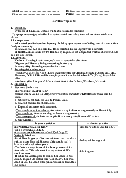 Review 7| Giáo án Tiếng Anh 2 sách i-Learn Smart Start (Cả năm)