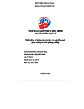 Tiểu luận KTHP: Thông tin, Tin tức, Tin giả & Chiến lược phòng chống