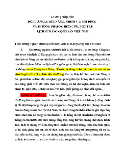 Giới thiệu mở đầu Lịch sử Đảng
