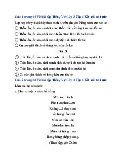 Giải VBT Tiếng Việt lớp 3 Bài 29: Ngôi nhà trong cỏ | Kết nối tri thức