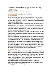 Tội tham ô tài sản theo quy định Điều 353 Bộ Luật Hình sự