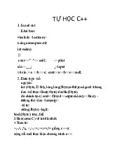 Bài tập lập trình C: Cấu trúc dữ liệu và hàm | Môn Cấu trúc dữ liệu - Đại học Sư phạm Kỹ thuật Thành phố Hồ Chí Minh