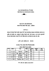 Hoàn thiện thể chế kinh tế thị trường định hướng xhcn và liên hệ đến sự hoàn thiện thể chế về lĩnh vực giải quyết tăng trưởng kinh tế với tiến bộ và công bằng xã hội - Pháp luật Đại cương | Trường Đại học Bách khoa Thành phố Hồ Chí Minh