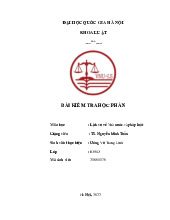 Bài kiểm tra học phần môn lịch sử về Nhà nước và pháp luật