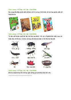 Giải SGK môn Tiếng việt 2 - Bài 14: Viết về một việc ba mẹ đã làm để chăm sóc em (2) | Cánh Diều