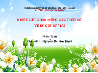 Giáo án điện tử Toán học 1 bài 21 Vì sự bình đẳng: Luyện tập