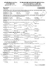 Đề thi thử lần 23 Kỳ thi tốt nghiệp THPT môn Tiếng Anh 2022