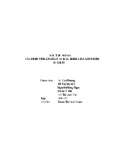 Bài tập nhóm TÌM HIỂU VỀ BẢN CHẤT VÀ ĐẶC ĐIỂM CỦA SẢN PHẨM DU LỊCH môn Tổng quan du lịch - Trường Đại học lao động -  xã hội.