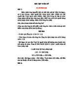 Tổng hợp bài tập thừa kế - Pháp luật đại cương (Mã HP: PL001)