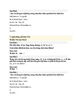 Cấu trúc dữ liệu và giải thuật: Hướng dẫn ôn tập cho bài kiểm tra C++ môn Nhập môn công nghệ phần mềm | Trường Đại Học Thái Nguyên