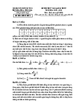Đề thi thử Toán vào lớp 10 lần 5 năm 2025 – 2026 trường THCS Thọ Lộc – Hà Nội