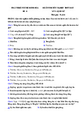 Đề thi thử tốt nghiệp THPT 2025 môn Lịch sử bám sát đề minh họa - Đề 18