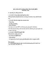 Đề cương ôn tập học phần Nhập môn KHTN (p3) | Đại học Sư Phạm Hà Nội