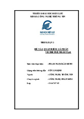 Tiểu Luận 2 - Ứng Dụng Trí Tuệ Nhân Tạo Trong Phần Mềm | Đại học Điện lực