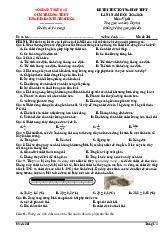 Đề thi thử tốt nghiệp THPT 2025 môn Vật lí lần 1 cụm trường THPT Nghệ An