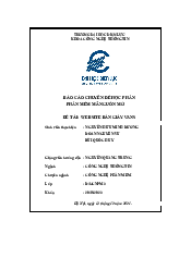 Báo cáo  phần mềm học phần phần mềm mã mở nguồn - Công nghệ thông tin |  Trường đại học Điện Lực