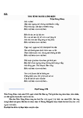 Chuyên Đề Đọc Hiểu Thơ Tình Người Lính Biển & Vườn Xưa HSG