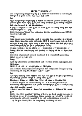 Đề thi thử cuối kỳ Kinh tế vĩ mô | Kinh tế vĩ mô | Đại học Ngoại thương