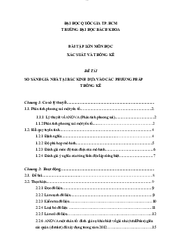 Báo cáo bài tập lớn môn Xác suất thống kê đề tài "So sánh giá nhà tại Bắc Kinh dựa vào các phương pháp thống kê"