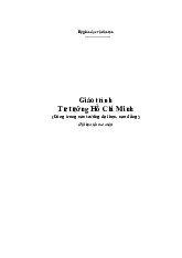 Tài liệu Giáo trình Tư tưởng Hồ Chí Minh | Đại học Bách khoa Thành phố Hồ Chí Minh