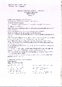 Đề cương ôn tập cuối kỳ 1 Toán 9 năm 2022 – 2023 trường THCS Ngọc Lâm – Hà Nội
