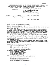 Đề Thi Hết Môn Tiếng Anh | Trường Đại học Khoa Học Xã Hội và Nhân Văn, Đại học Quốc gia Hà Nội
