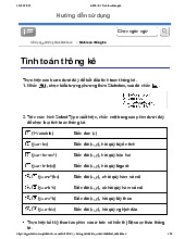 Hướng dẫn Tính toán Thống kê và Sử dụng Bộ Soạn Thảo | Xác suất thống kê | Đại học Nông Lâm Thành phố Hồ Chí Minh