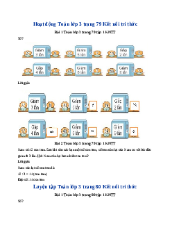 Giải SGK môn Toán 3 - Bài 27: Giảm một số đi một số lần| Kết nối tri thức