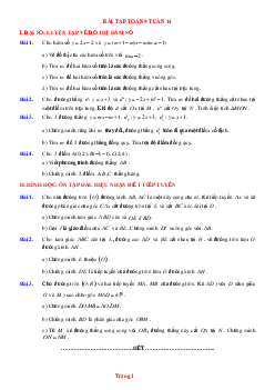 Bài tập toán 9 tuần 14 (có đáp án và lời giải chi tiết)
