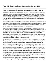 Phân tích đoạn trích Trong lòng mẹ chọn lọc hay nhất | Ngữ văn 6