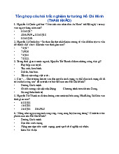 TOP câu hỏi trắc nghiệm Môn Tư tưởng Hồ Chí Minh | Đại học Bách Khoa Hà Nội