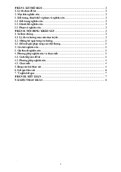 Báo cáo thực tế “Xu hướng mua sắm trực tuyến trong thời đại công nghệ kỹ thuật số tại Việt Nam"