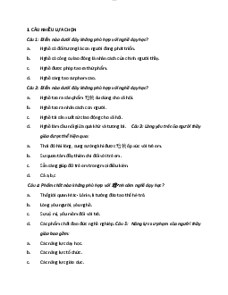 Ôn tập | môn Tâm Lý học giáo dục | Đại học sư phạm Hà nội