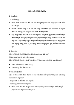 Soạn bài Trao duyên | Văn 11 Cánh diều