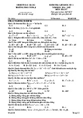 Đề giữa học kỳ 2 Toán 7 năm 2024 – 2025 trường THCS Tư Mại – Bắc Giang có đáp án
