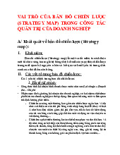 Tiểu luận Bản đồ chiến lược của Vinamilk | Môn Quản trị học - Đại học Thủ đô Hà Nội