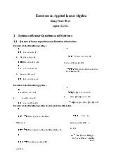 Exercises Môn Applied Linear Algebra | Trường Đại học Quốc tế, Đại học Quốc gia Thành phố Hồ Chí Minh