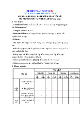 Đề thi học kỳ 1 môn Khoa học tự nhiên lớp 6 năm học 2024 - 2025 - Đề số 2 | Bộ sách Kết nối tri thức