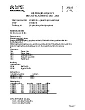 Đề thi giữa kì môn hệ quản trị cơ sở dữ liệu -Trường Đại học Hoa Sen
