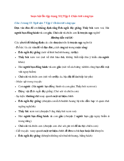 Soạn bài Ôn tập trang 53 | Ngữ Văn 7 Chân Trời Sáng Tạo tập 1