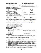 Đề giữa học kỳ 2 Toán 6 năm 2024 – 2025 phòng GD&ĐT Thuận Thành – Bắc Ninh